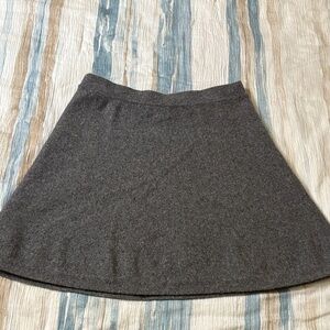 Tahari Charcoal A-Line Skirt